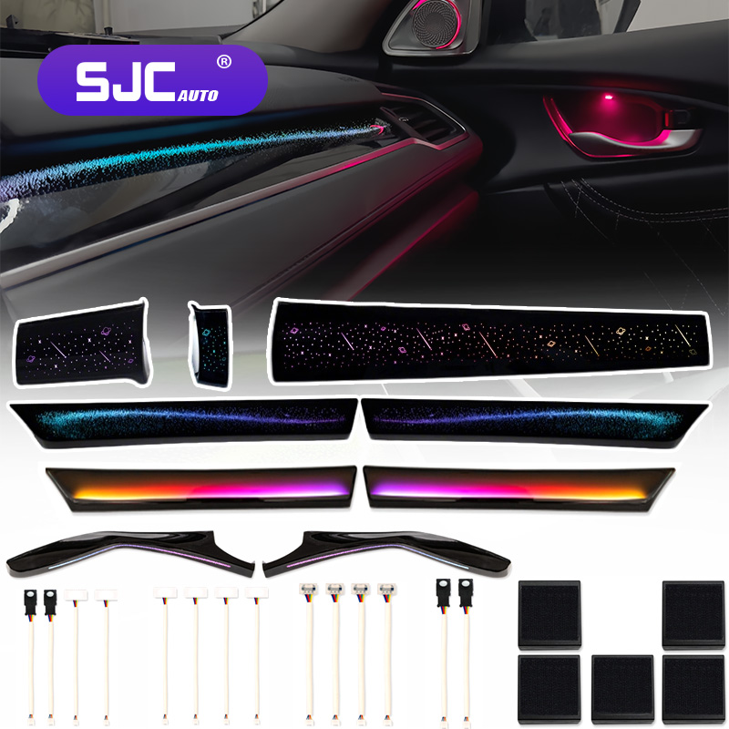 Car Ambient Lighting 64 Color - إضاءة LED داخلية للسيارة من NewSJC