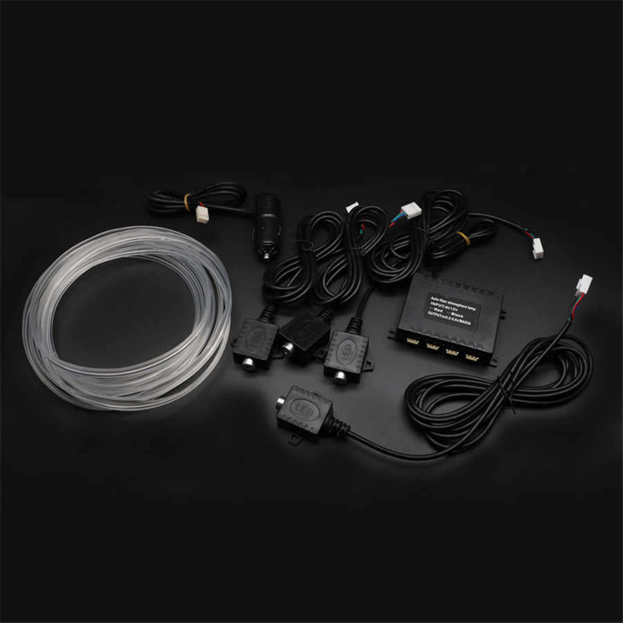 Car Dashboard Light Fiber Optic - 12 فولت 4 متر RGB الألياف