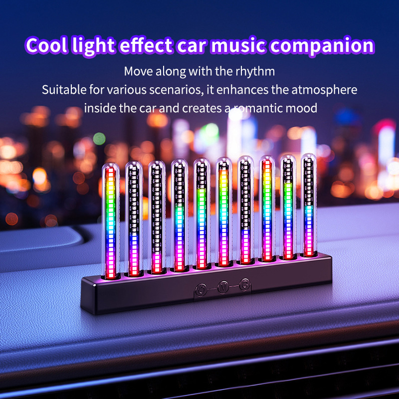 Car Ambient Light Sound Activated - إضاءة محيطية للسيارة، إضاءة إيقاعية تعمل