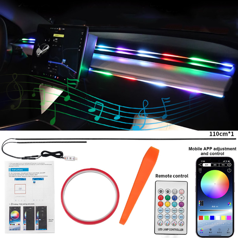 Car Ambient Lighting 64 Color - أضواء محيطة للسيارة بتقنية LED متعددة