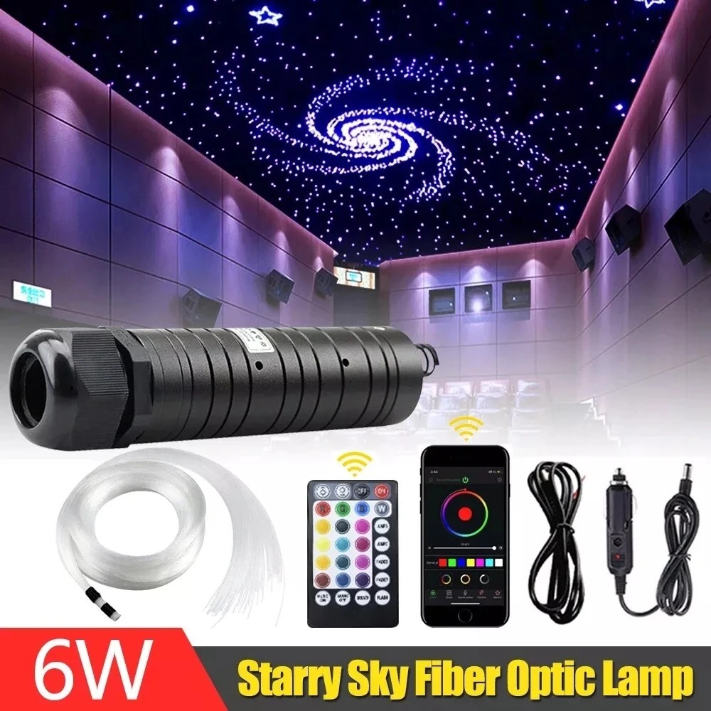 Car Roof Star Light Fiber Optic - إضاءة ألياف بصرية RGBW بقوة 6