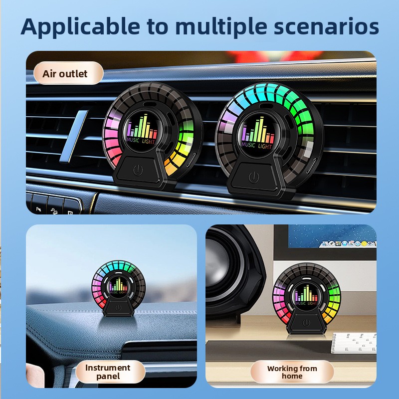 Car Ambient Light Sound Activated - معطر جو للسيارة Ww22 مع إضاءة