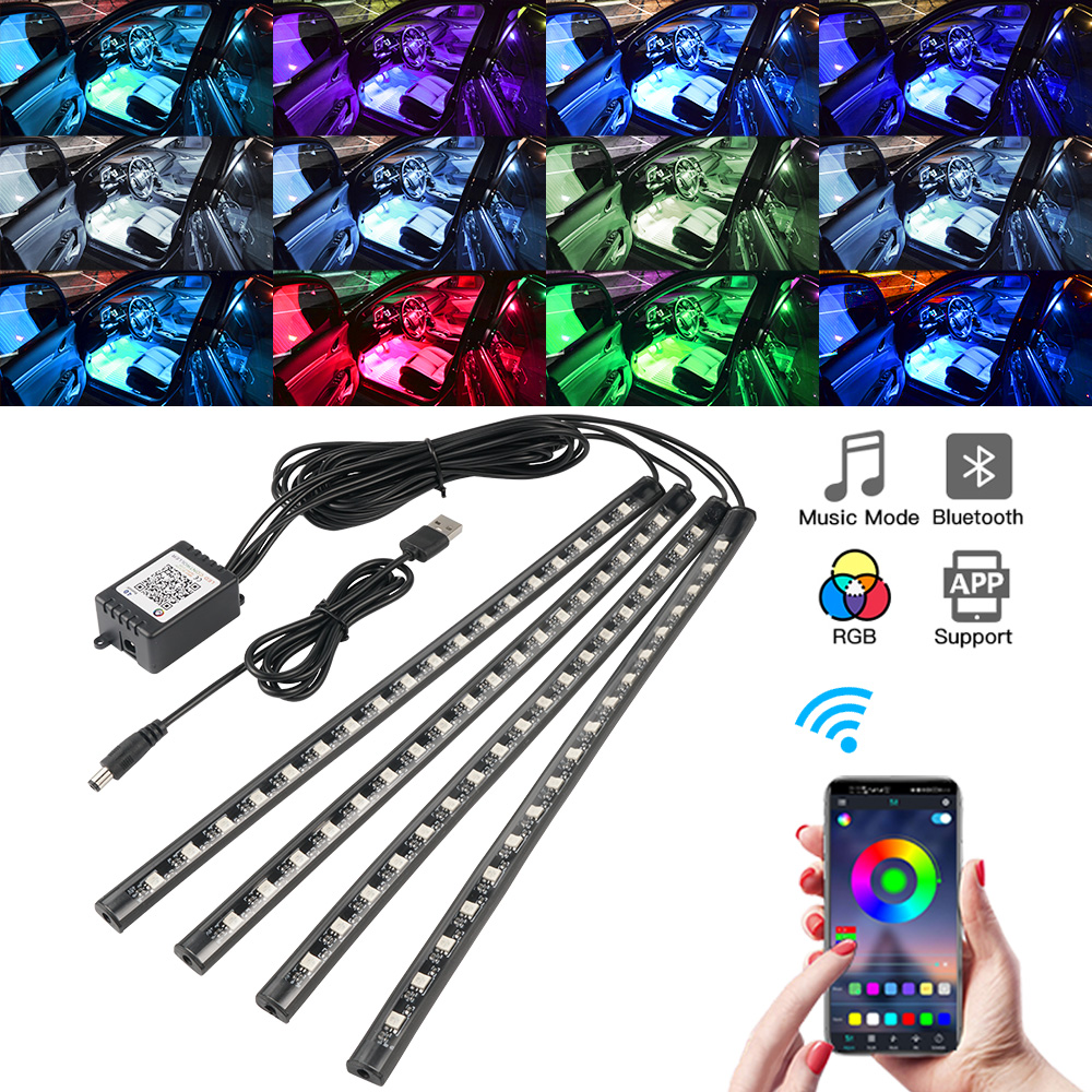 Car Interior Neon Light Usb - النيون LED الداخلية سيارة ضوء APP