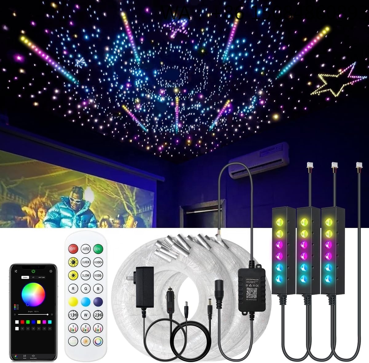 Car Roof Star Light Fiber Optic - مصدر ضوء سقف السيارة من الألياف