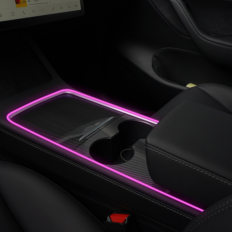 Car Dashboard Light Fiber Optic - مناسب لطراز 2018-2026 موديل 3، لوحة