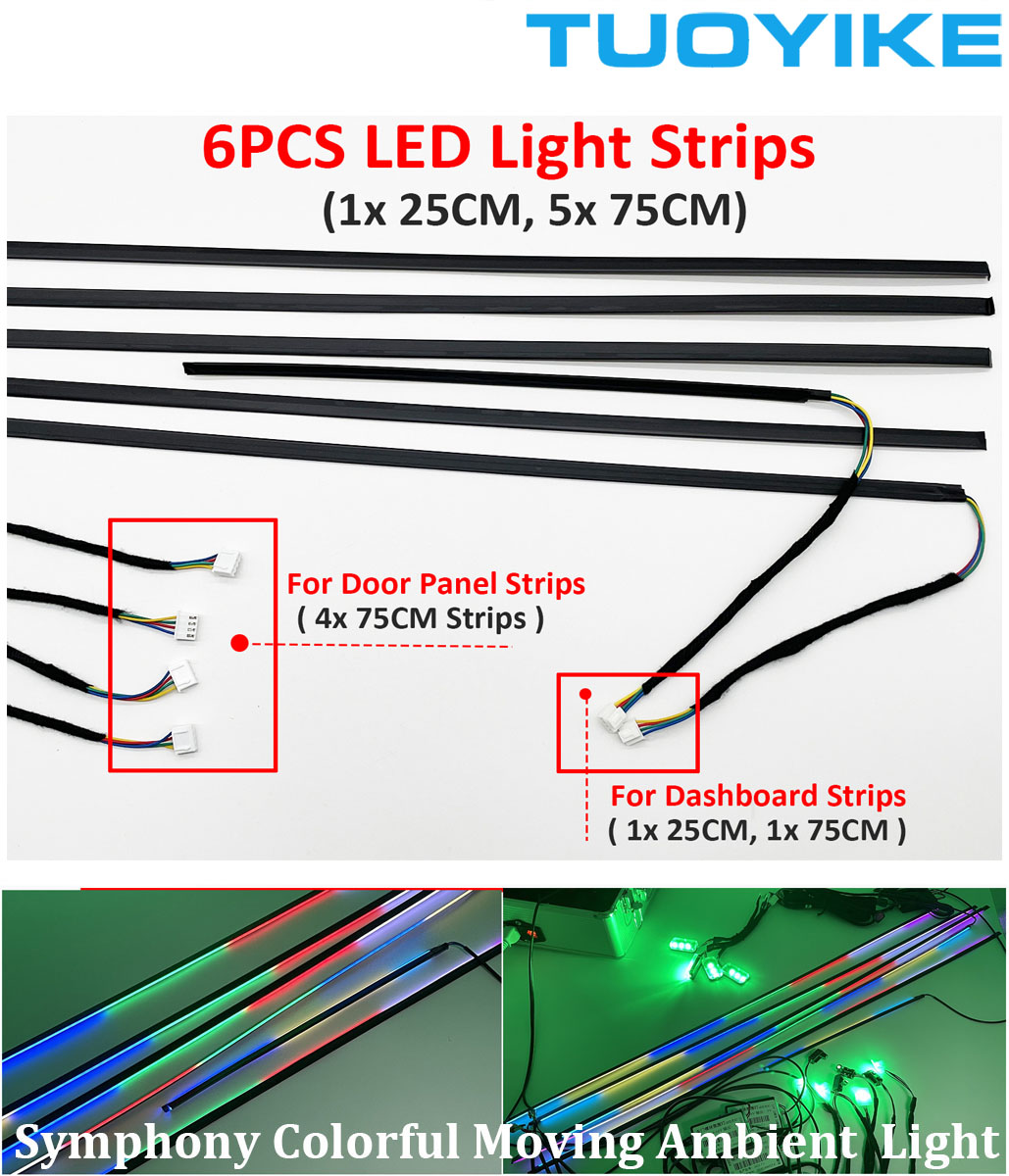 Car Dashboard Light Fiber Optic - قطع الغيار ل 18 في 1