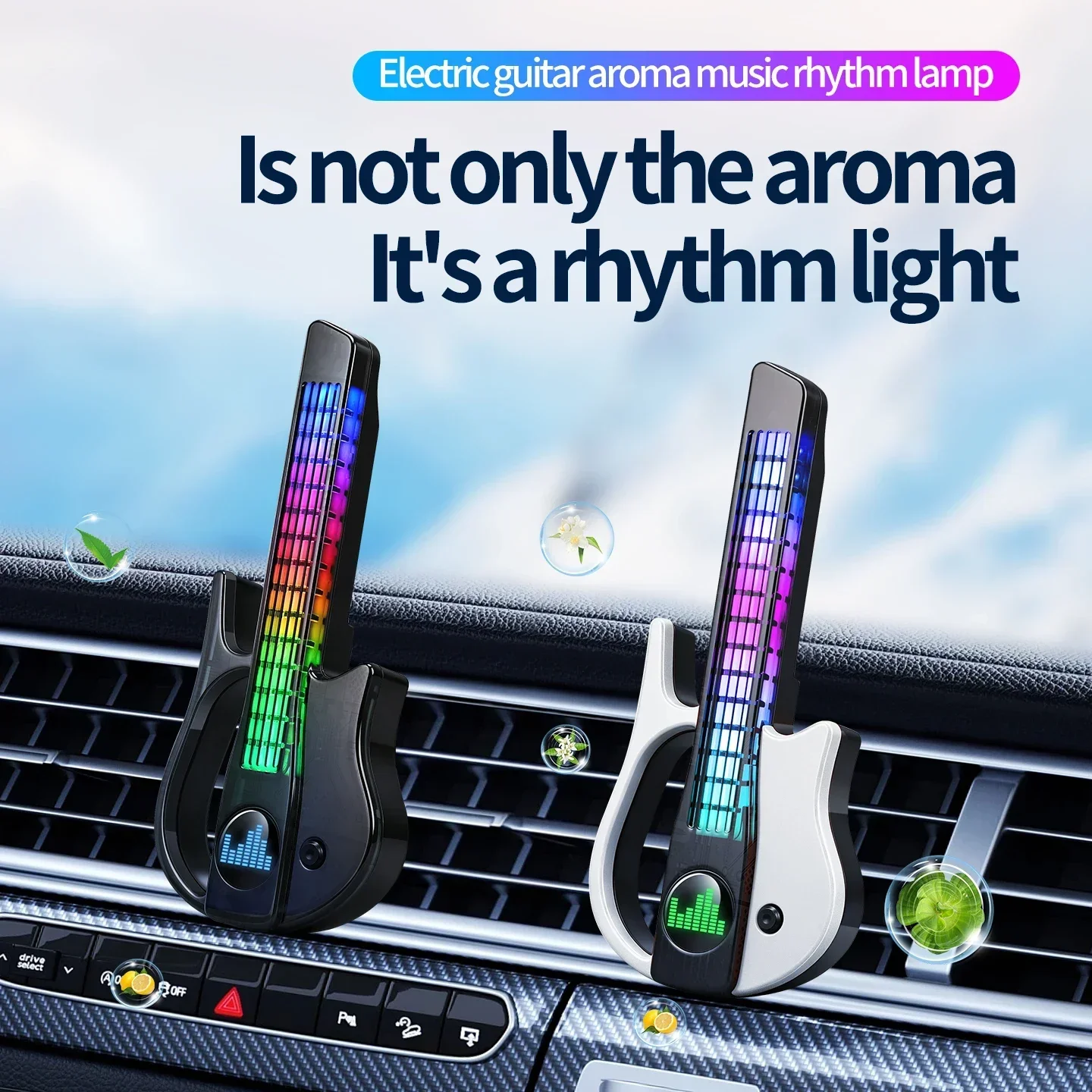 مصباح LED موسيقي RGB يعمل بالص - مراجعة Car Ambient Light Sound Activated وسعره