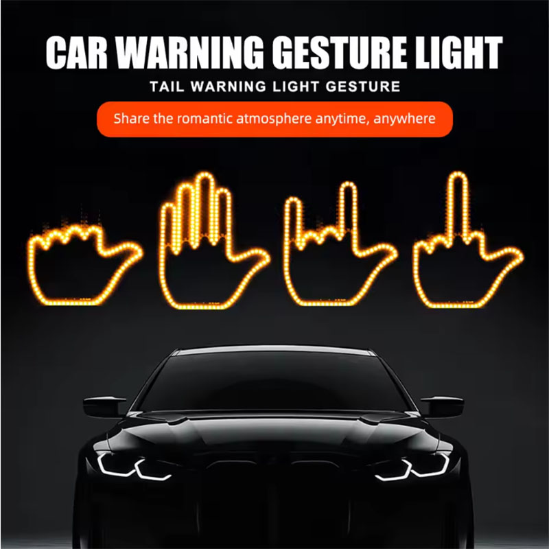 سيارة LED أضواء الاصبع مضحك ضو - مراجعة Car Ambient Light Kit With Remote وسعره