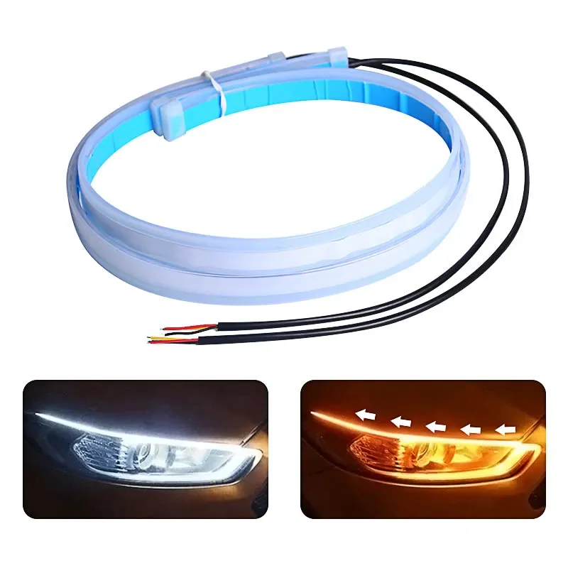1 زوج 12 فولت LED DRL سيارة ال - مراجعة Car Led Strip 12V Waterproof وسعره