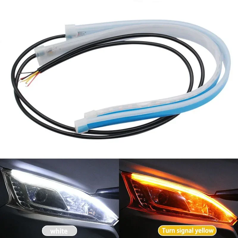 1 زوج 12 فولت LED DRL سيارة ال - مراجعة Car Led Strip 12V Waterproof وسعره
