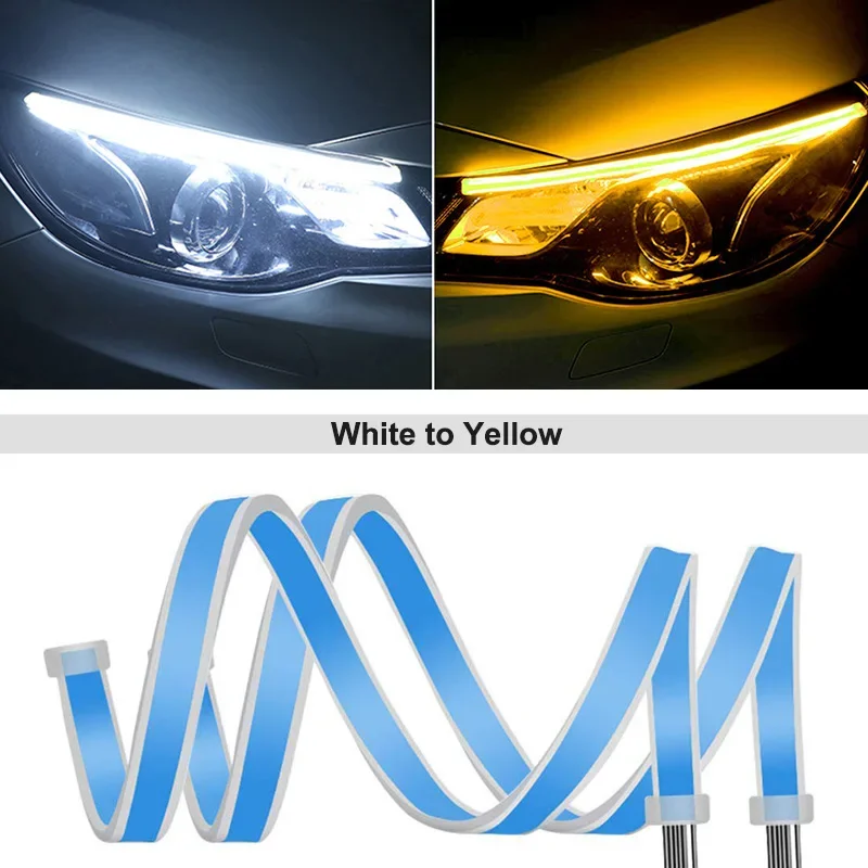 1 زوج 12 فولت LED DRL سيارة ال - مراجعة Car Led Strip 12V Waterproof وسعره