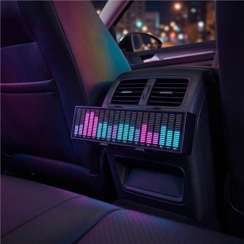 مصباح سيارة LED يعمل بالصوت A4 - مراجعة Car Ambient Light Sound Activated وسعره