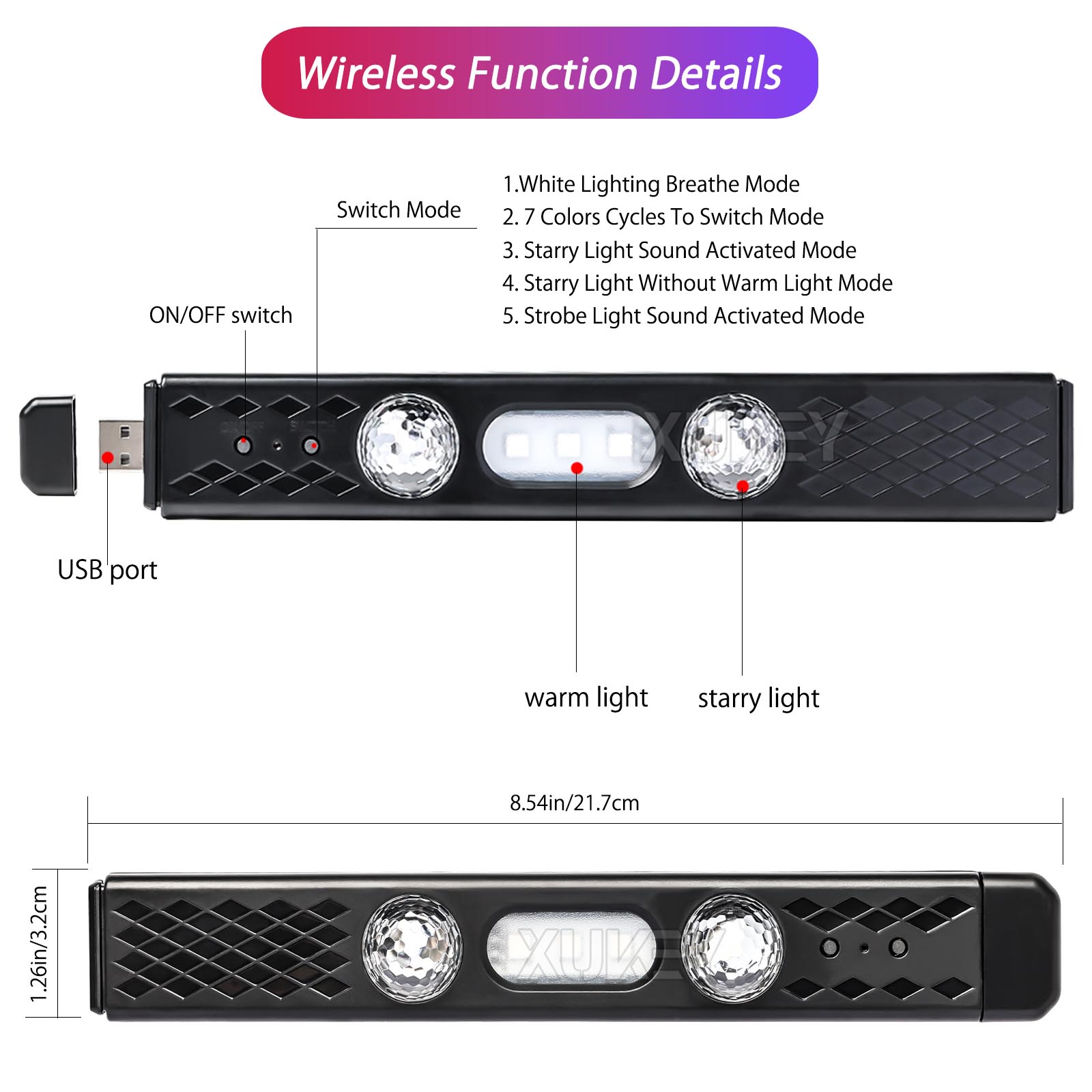 مصباح نيون داخلي للسيارة قابل  - مراجعة Car Ambient Light Kit With Remote وسعره
