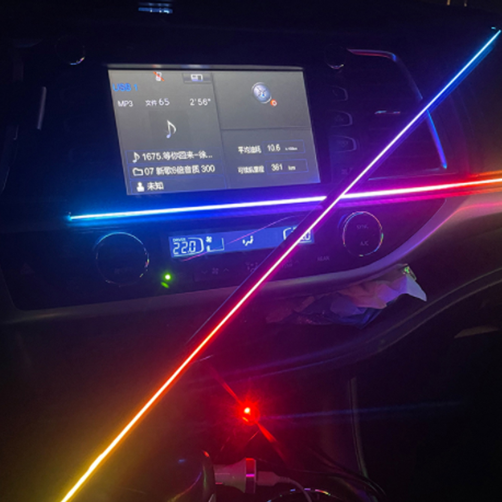 110 سنتيمتر/75 سنتيمتر/35 سنتي - مراجعة Car Dashboard Light Fiber Optic وسعره