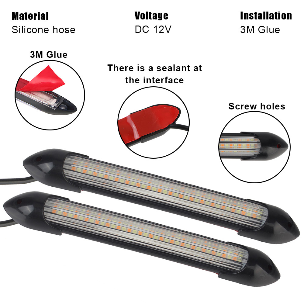 تصفيف السيارة بدوره إشارة مقاو - مراجعة Car Led Strip 12V Waterproof وسعره