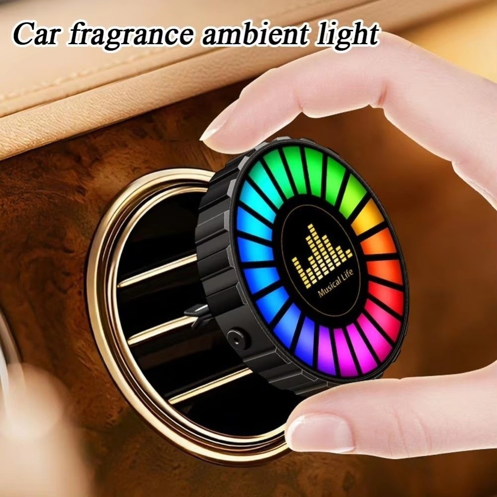مصباح عطري للسيارة يعمل بالصوت - مراجعة Car Ambient Light Sound Activated وسعره