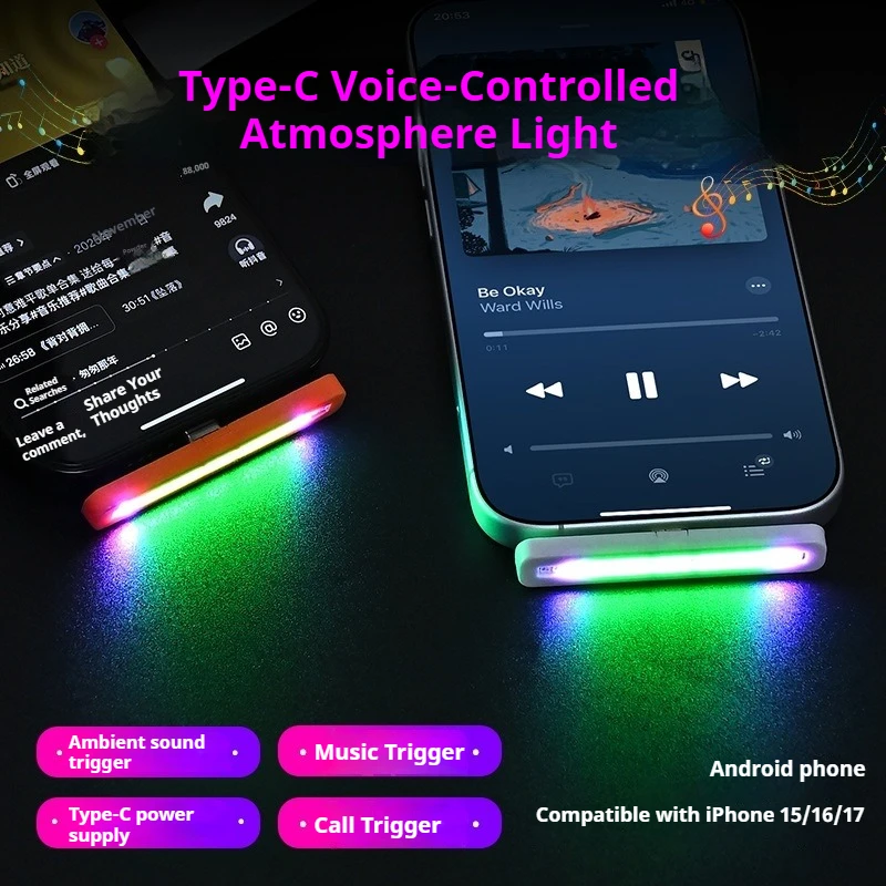 مصباح إضاءة LED محيطي يعمل بال - مراجعة Car Ambient Light Sound Activated وسعره