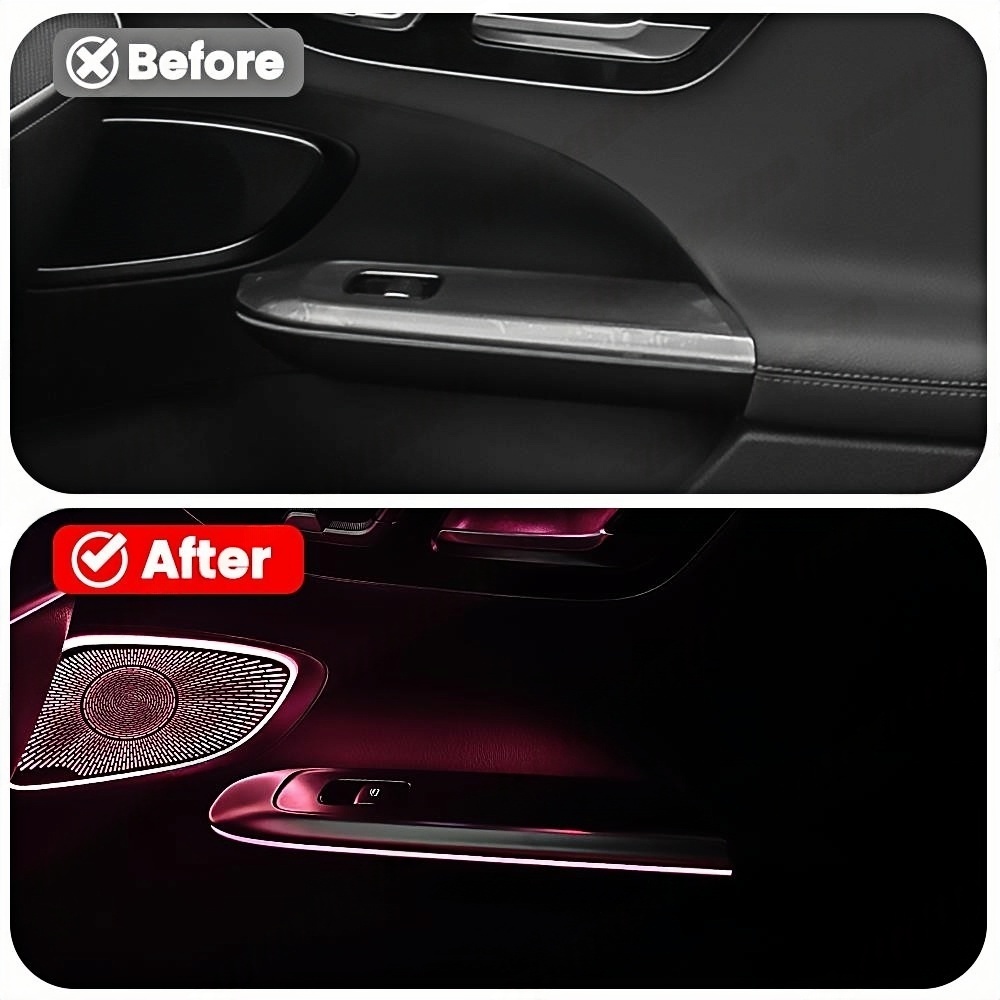 إضاءة محيطية LED بـ 64 لونًا ل - مراجعة Car Ambient Lighting 64 Color وسعره