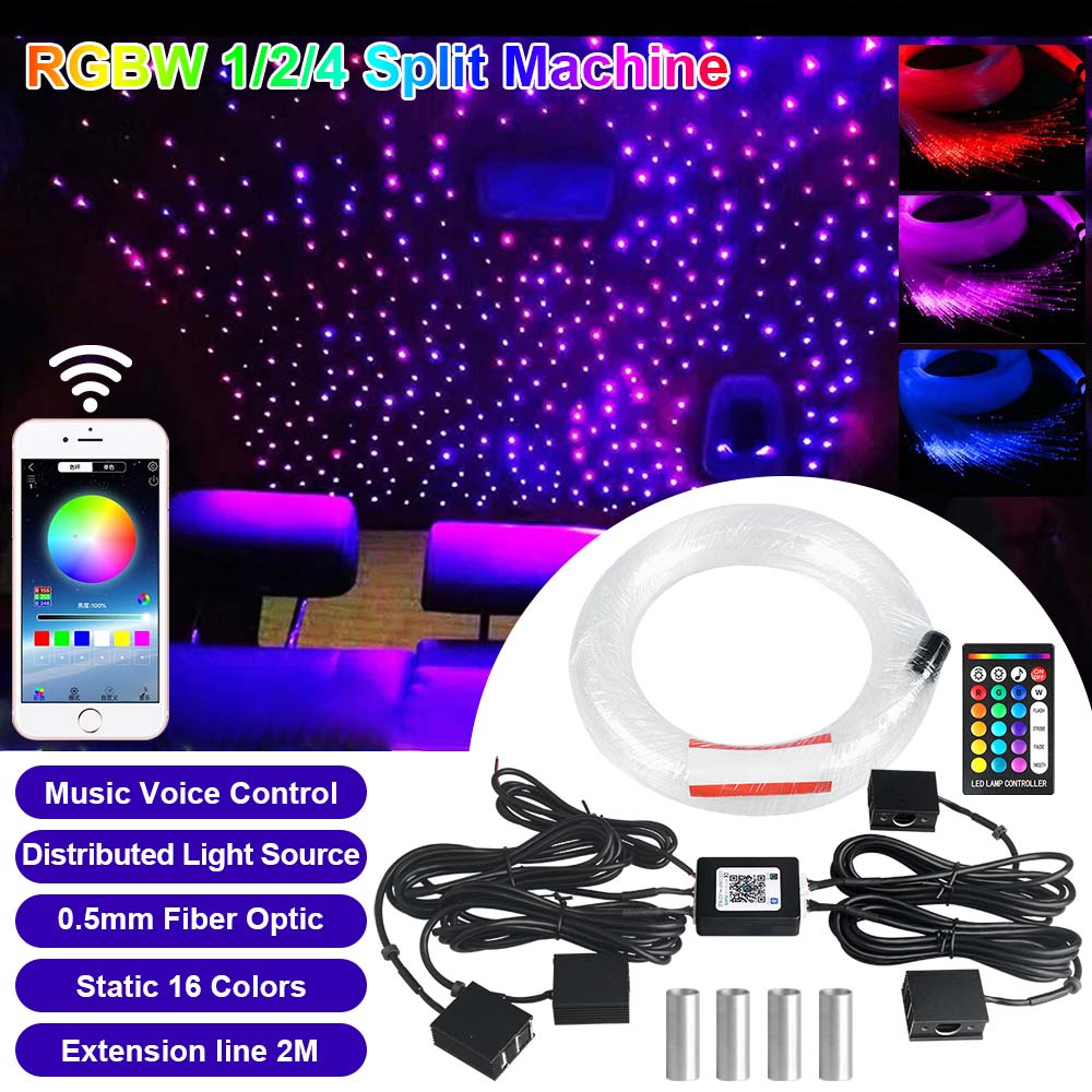 جهاز إضاءة سقف السيارة بنظام ا - مراجعة Car Roof Star Light Fiber Optic وسعره