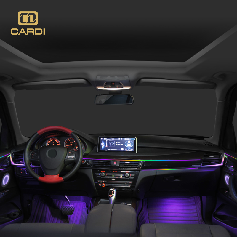 شريط إضاءة LED نيون ملون بالكا - مراجعة Car Ambient Lighting 64 Color وسعره