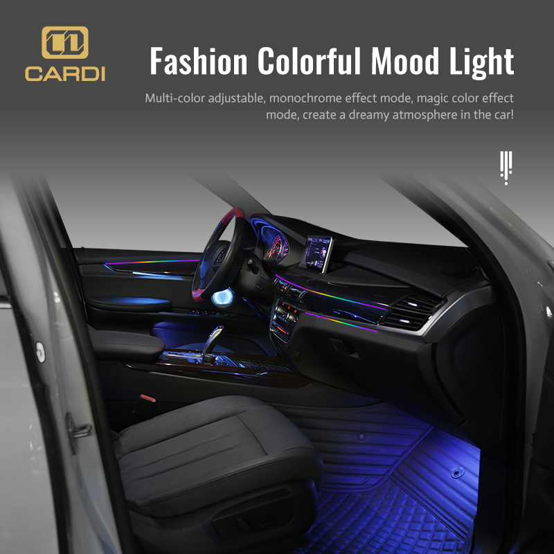 شريط إضاءة LED نيون ملون بالكا - مراجعة Car Ambient Lighting 64 Color وسعره