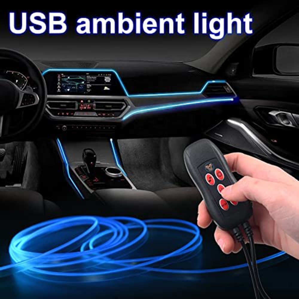 شريط إضاءة LED للوحة القيادة ب - مراجعة Car Dashboard Light Fiber Optic وسعره