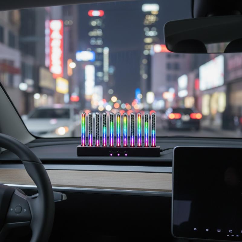 شريط إضاءة LED متدرج الألوان ب - مراجعة Car Ambient Light Sound Activated وسعره