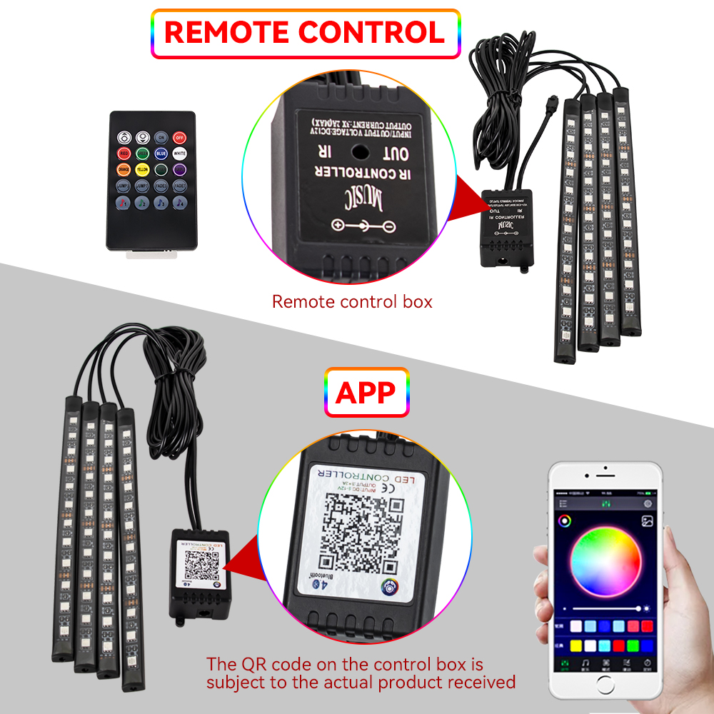 12 فولت محركات السيارات مصباح  - مراجعة Car Led Strip 12V Waterproof وسعره