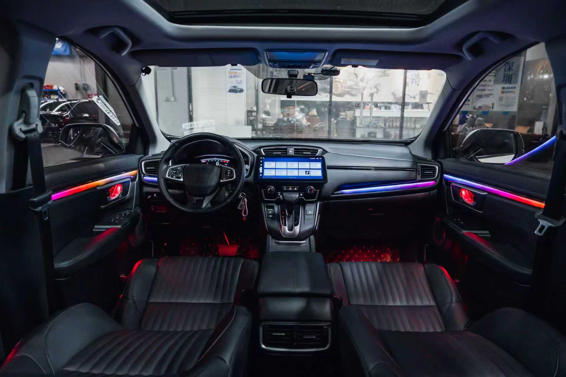 طقم إضاءة داخلية LED بـ64 لونً - مراجعة Car Ambient Lighting 64 Color وسعره