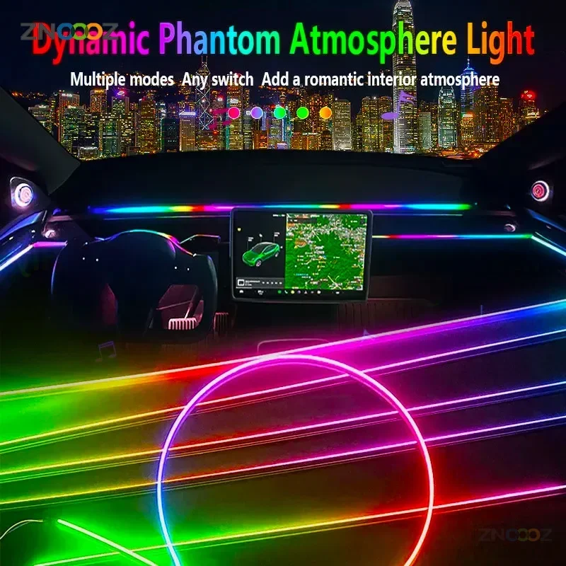 نيون سيارة الداخلية أضواء المح - مراجعة Car Interior Led Strip App Control وسعره