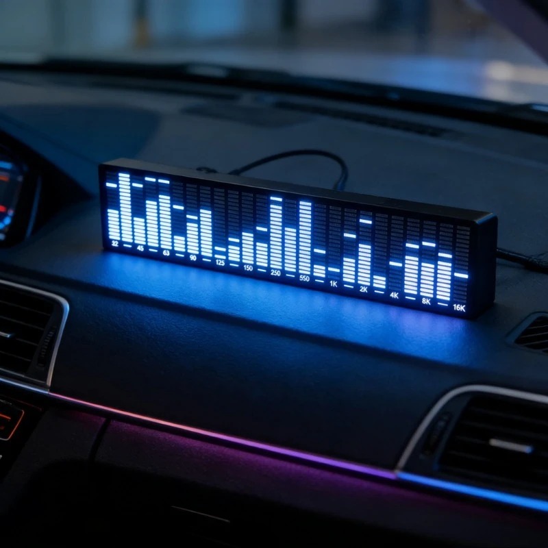 مصباح LED للسيارة يعمل بالصوت  - مراجعة Car Ambient Light Sound Activated وسعره