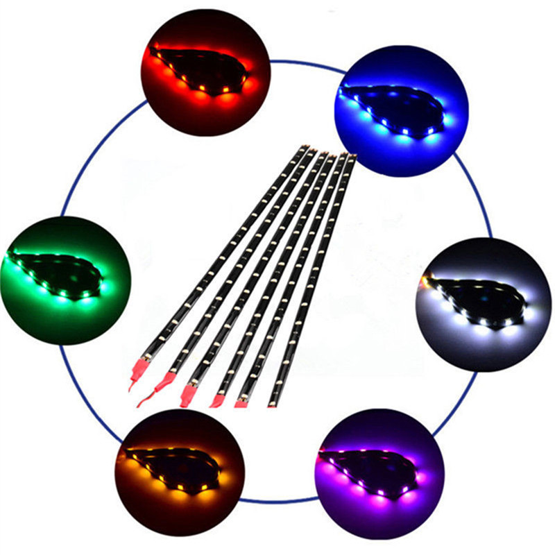 6 قطعة مقاومة للماء 15 SMD DC  - مراجعة Car Led Strip 12V Waterproof وسعره
