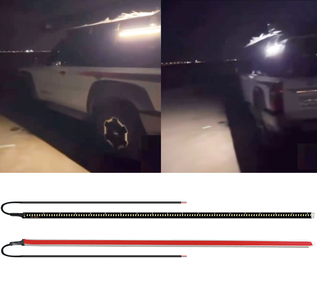2 قطعة مصباح LED جانبي للسيارة - مراجعة Car Led Strip 12V Waterproof وسعره