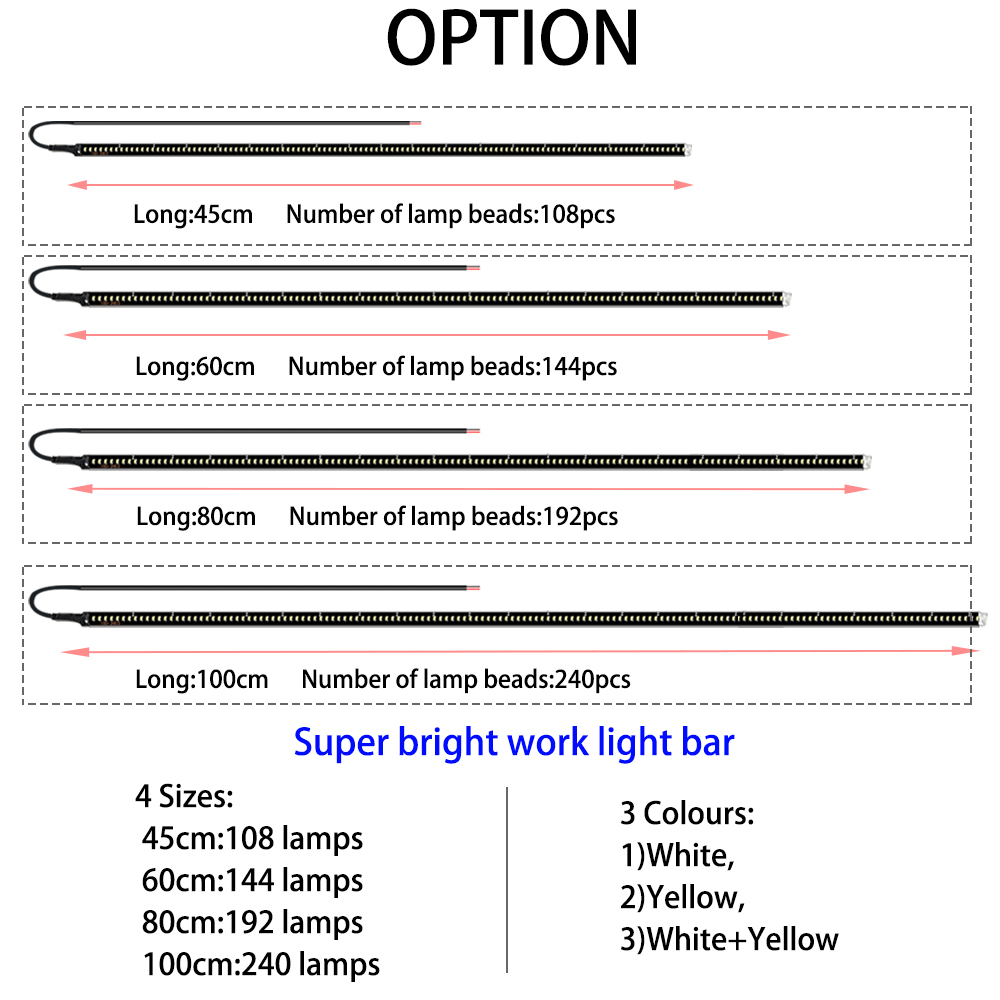 2 قطعة مصباح LED جانبي للسيارة - مراجعة Car Led Strip 12V Waterproof وسعره