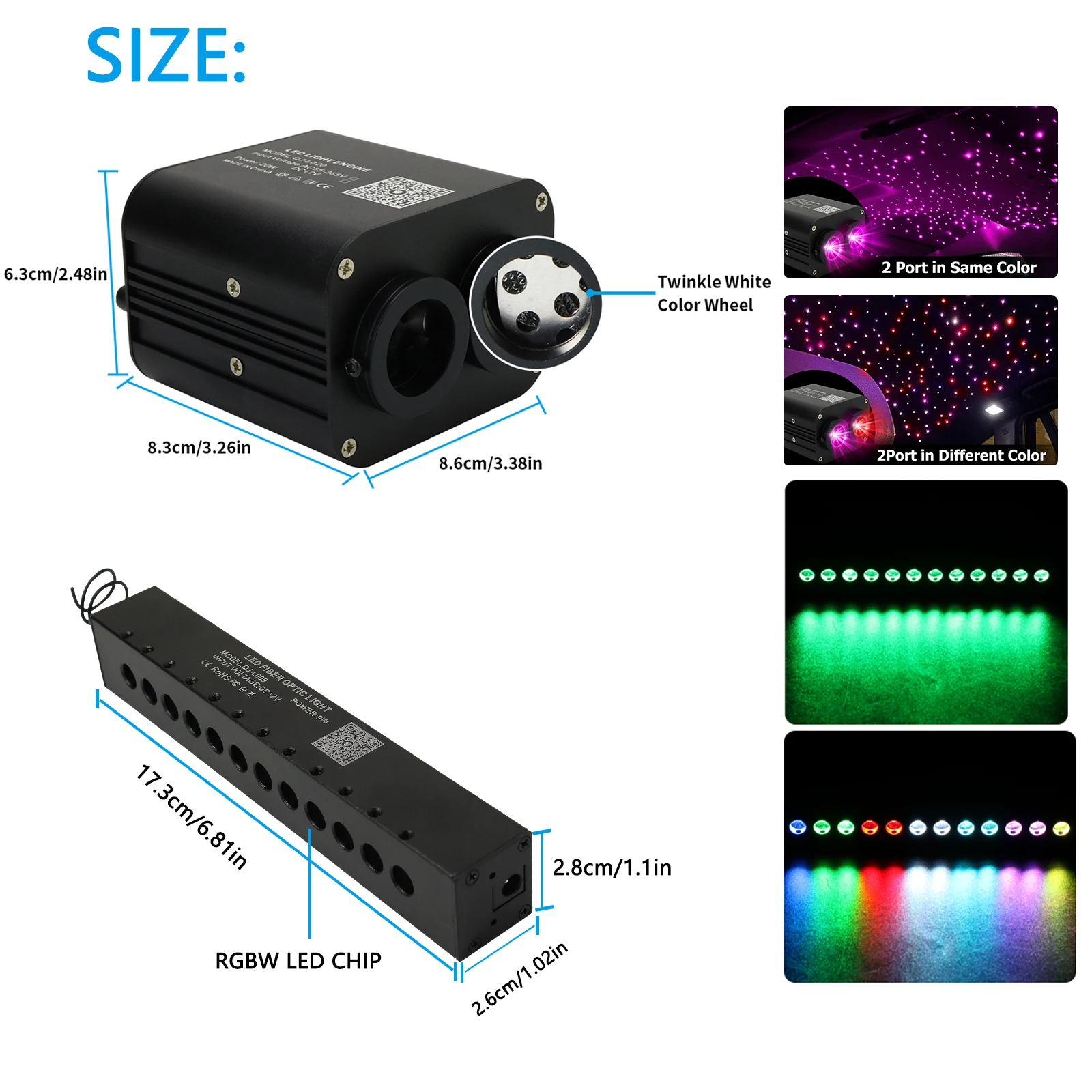 ضوء سقف السيارة LED بالألياف ا - مراجعة Car Roof Star Light Fiber Optic وسعره