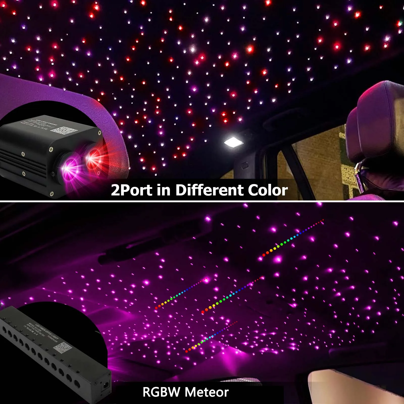 ضوء سقف السيارة LED بالألياف ا - مراجعة Car Roof Star Light Fiber Optic وسعره