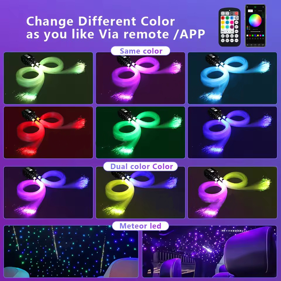 ضوء سقف السيارة LED بالألياف ا - مراجعة Car Roof Star Light Fiber Optic وسعره