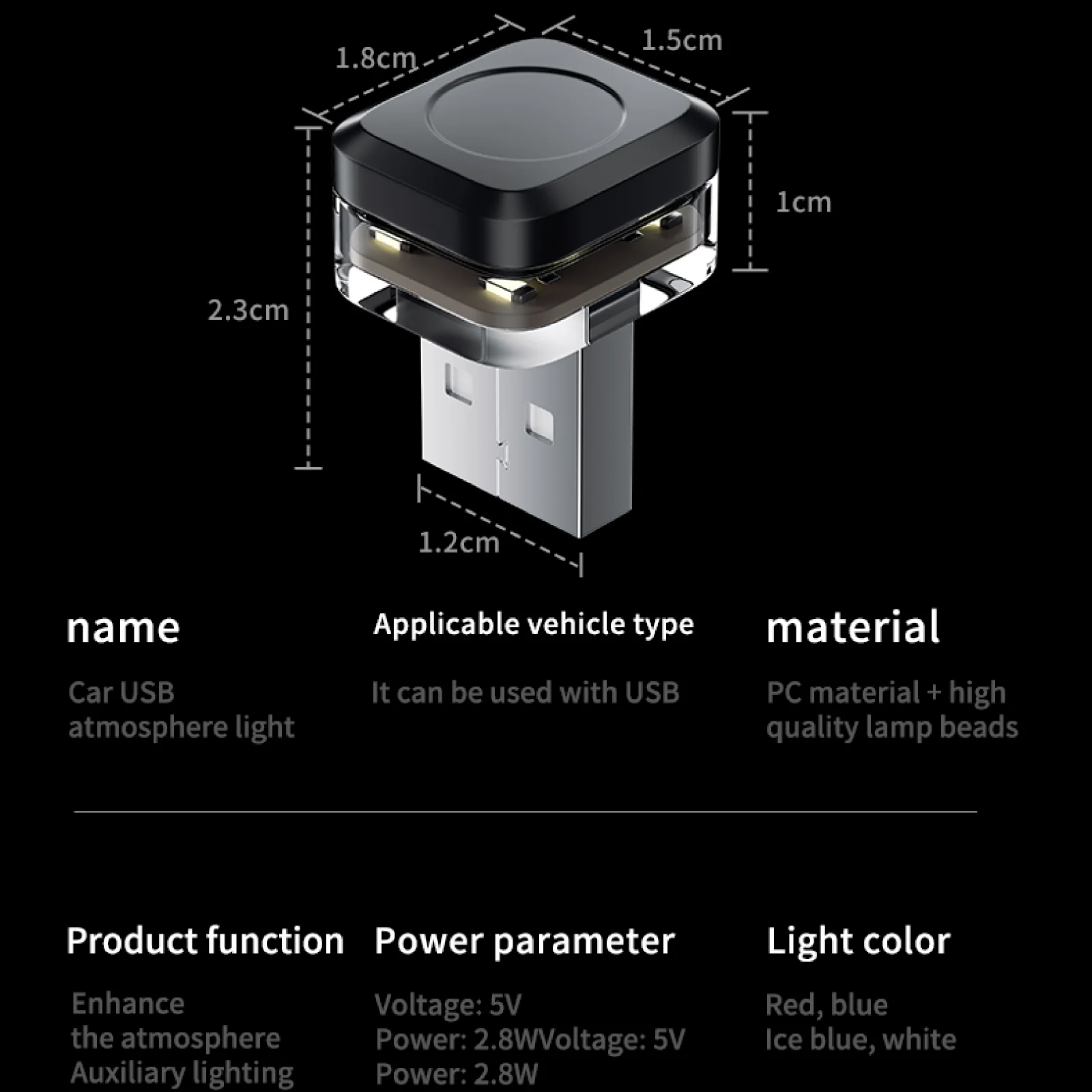 مصباح LED للسيارة يعمل عبر USB - مراجعة Car Interior Led Strip App Control وسعره