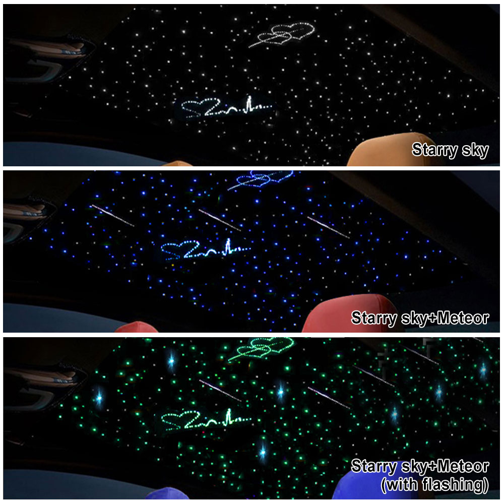 طقم إضاءة سقف السيارة بتصميم ا - مراجعة Car Roof Star Light Fiber Optic وسعره