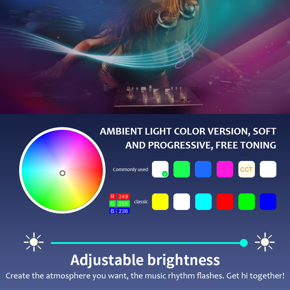 ضوء محيط للسيارة بمنفذ USB RGB - مراجعة Car Dashboard Light Fiber Optic وسعره