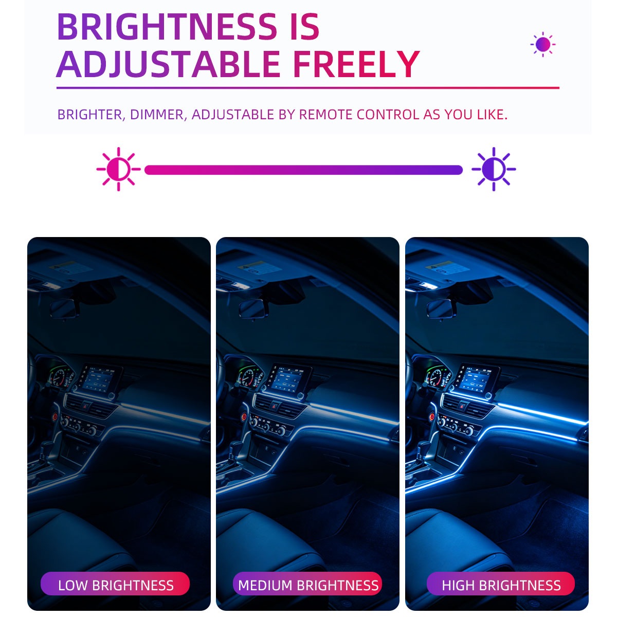 شريط إضاءة LED داخلي للسيارة 4 - مراجعة Car Dashboard Light Fiber Optic وسعره