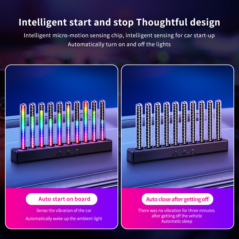 إضاءة محيطية للسيارة، إضاءة إي - مراجعة Car Ambient Light Sound Activated وسعره