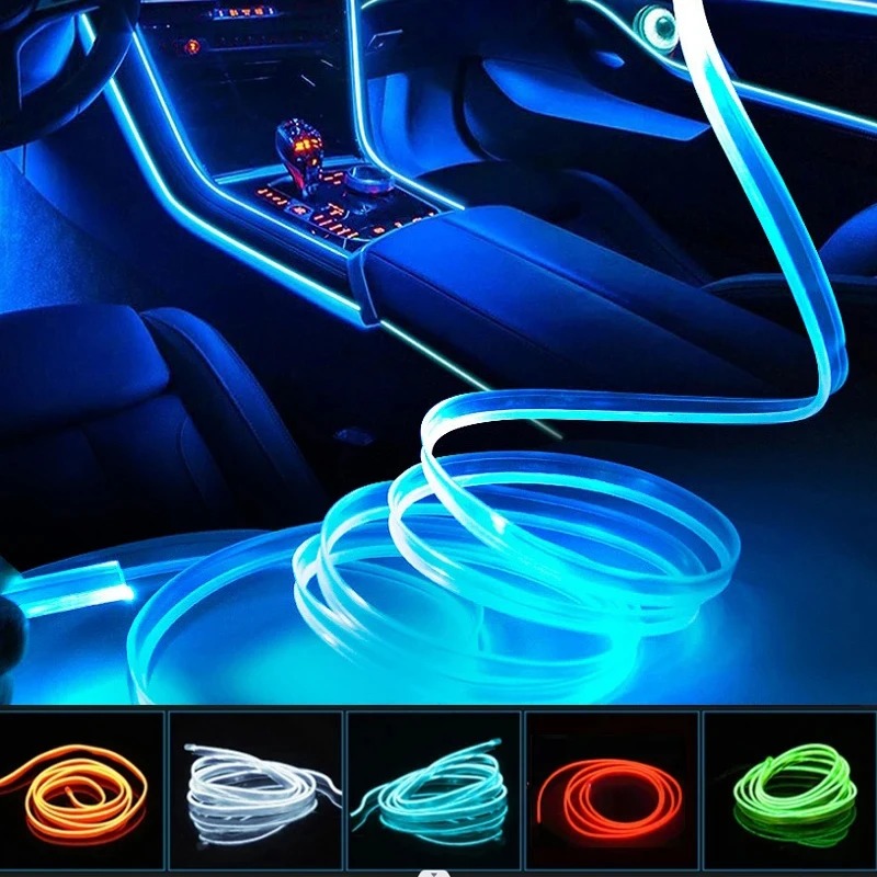 بيئة السيارة El Wire LED USB م - مراجعة Car Interior Neon Light Usb وسعره