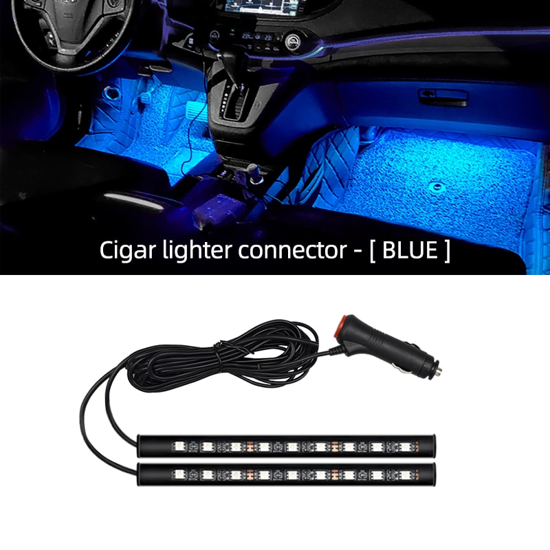 ضوء النيون للسيارة ضوء القدم أ - مراجعة Car Interior Neon Light Usb وسعره