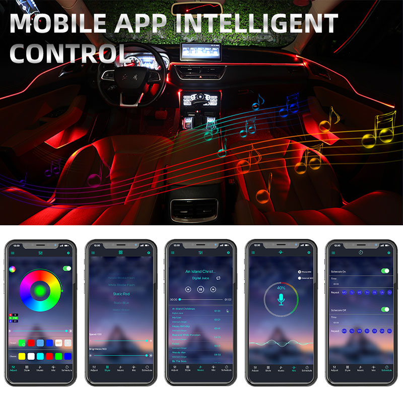 إكسسوارات سيارة 9/10 في 1، زين - مراجعة Car Dashboard Light Fiber Optic وسعره