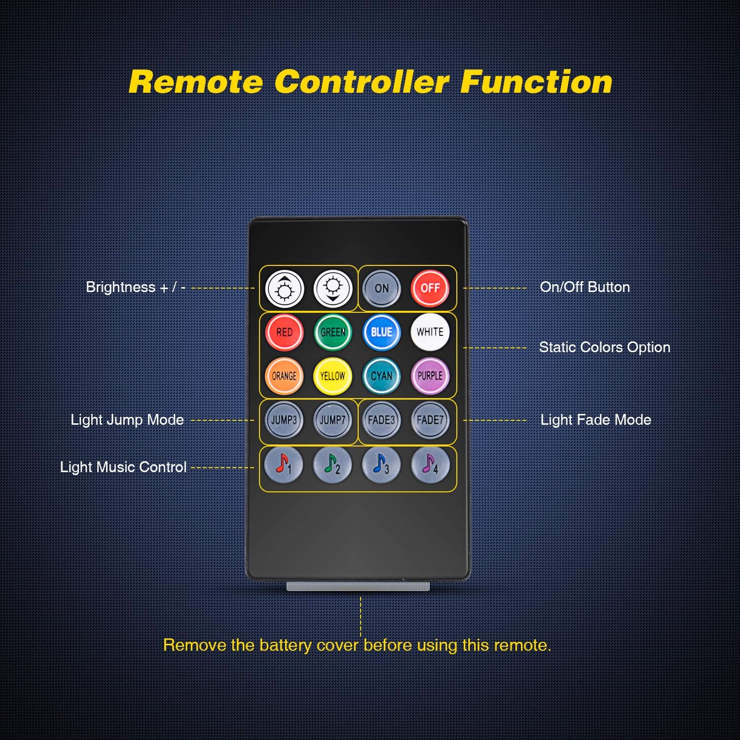 نيل لايت - TR-06 4 قطع 48 مصبا - مراجعة Car Ambient Light Kit With Remote وسعره