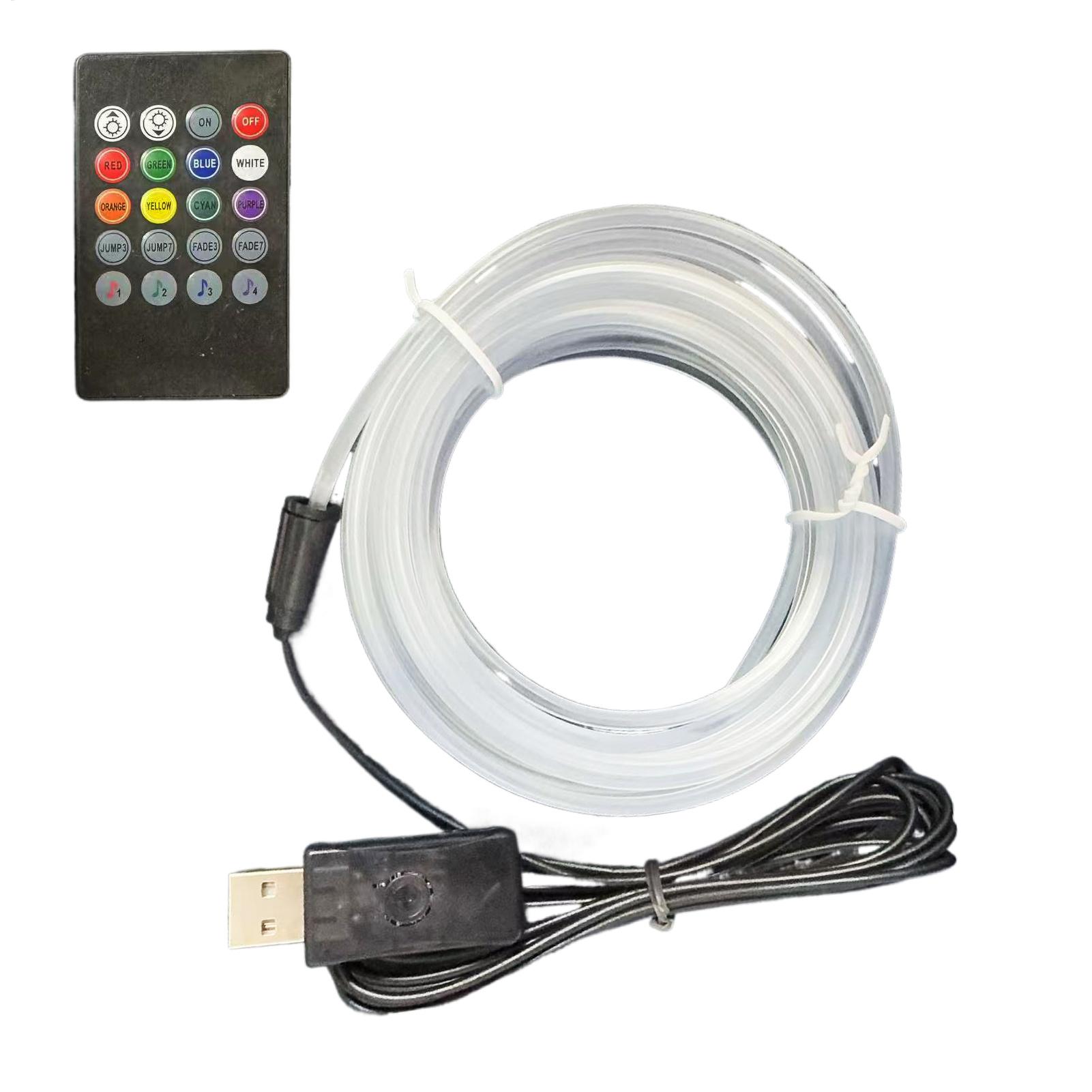 إضاءة داخلية للسيارة تعمل بالت - مراجعة Car Ambient Light Sound Activated وسعره
