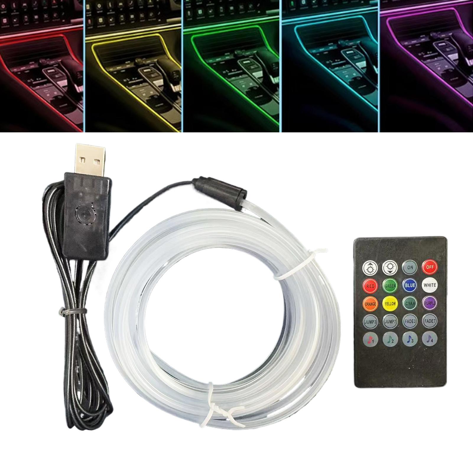 إضاءة داخلية للسيارة تعمل بالت - مراجعة Car Ambient Light Sound Activated وسعره