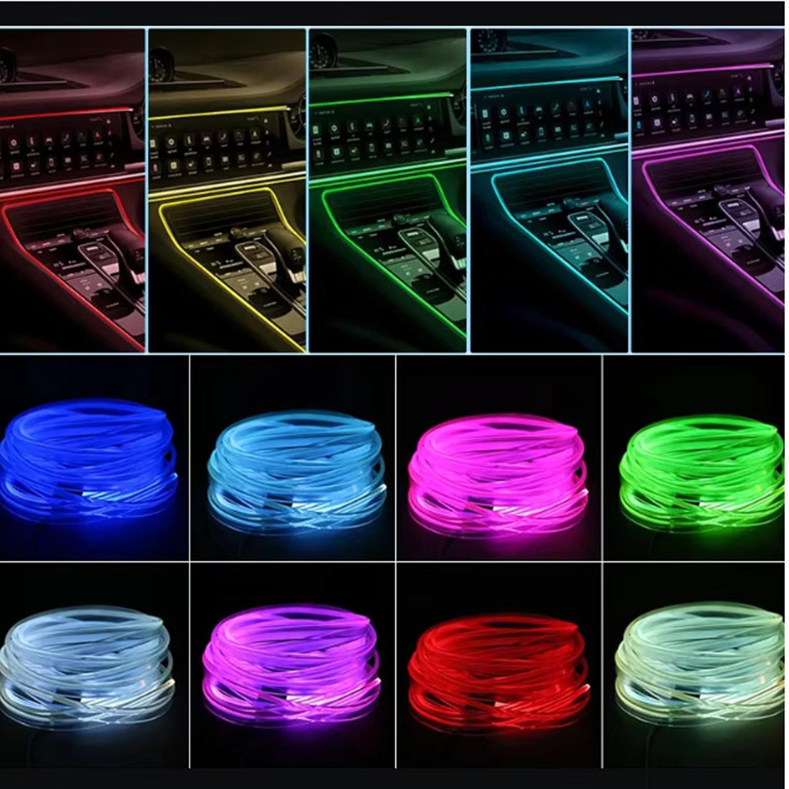 إضاءة داخلية للسيارة تعمل بالت - مراجعة Car Ambient Light Sound Activated وسعره