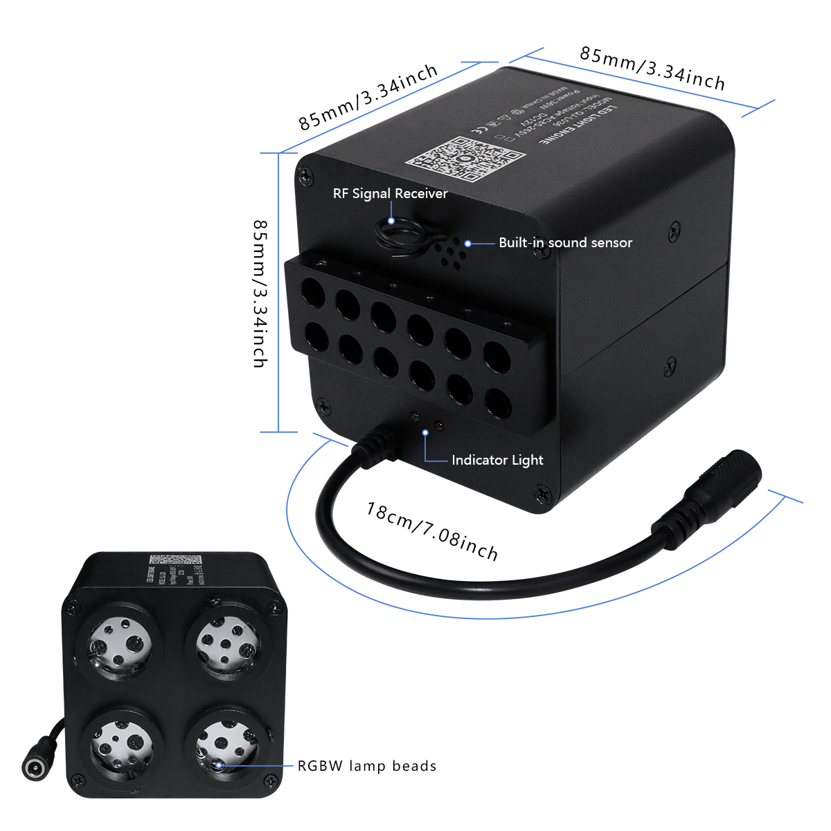 4 منفذ 36 واط وميض RGBW النيزك - مراجعة Car Roof Star Light Fiber Optic وسعره